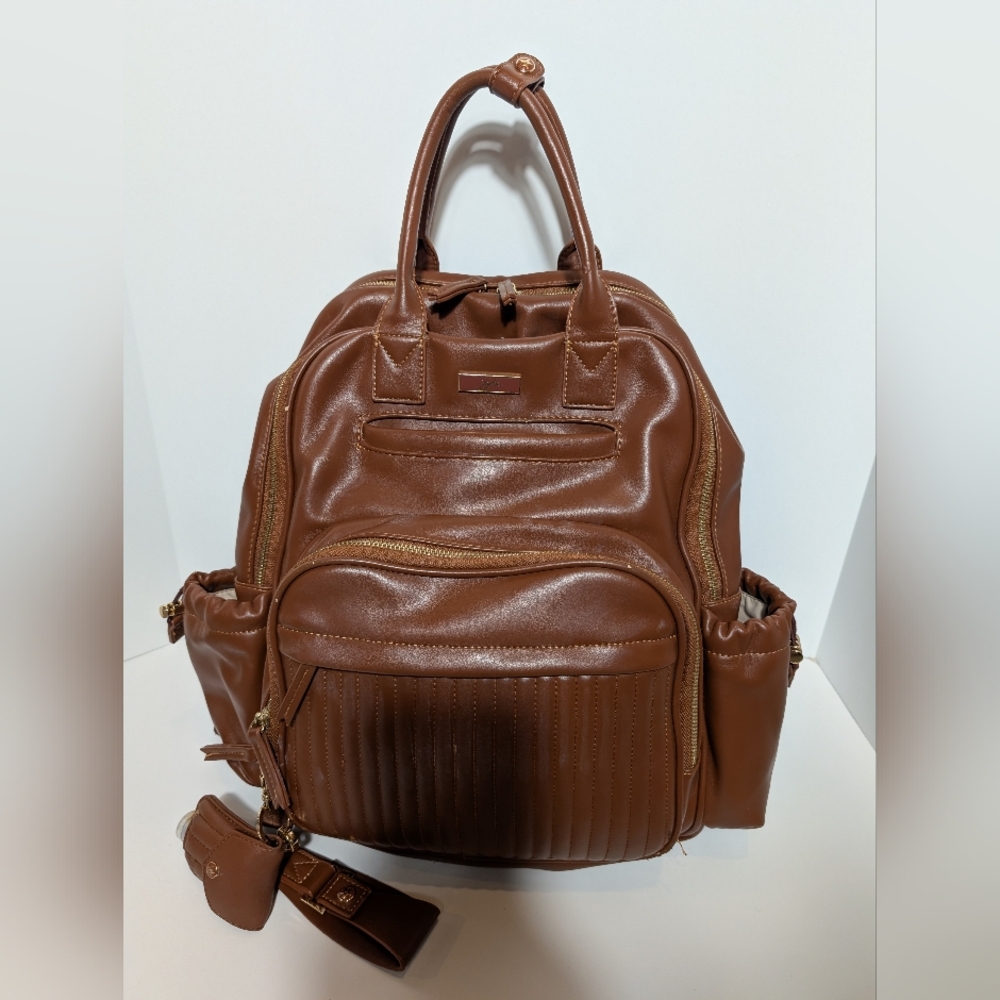 Jujube Million Pockets Deluxe Brown Backpack Diaper Bag